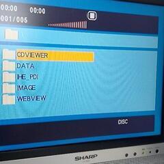 SHARPテレビとDVDプレーヤー