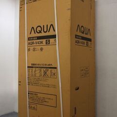 未使用品 アクア AQR-V43K（S） 冷蔵庫 430L/右開き 4ドア チタニウムシルバー AQUA 中古家電 店頭引取歓迎 R5410)