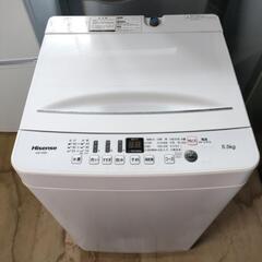 Hisense 5.5kg洗濯機 HW-T55D 2020年製