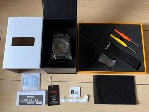 新品 G-SHOCK GA-2100-1A1JF 本体付き ステンレスベルトセット 3世代 カシオーク カスタム オールブラック