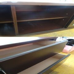 ◇NITORI/ニトリ◇ローボード TVボード ブラウン 幅123㎝ AVボード BASSARAの画像