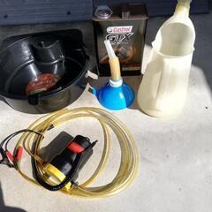 車や単車のエンジンオイル交換用具