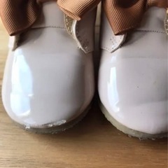 アプレレクール　リボンシューズ　パンプス　14 14.5の画像