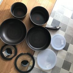 ティファール 取っ手のとれるフライパン・鍋 　セット　ガス直火