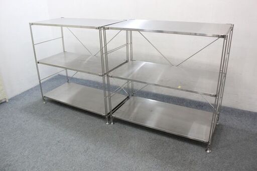 02999056 家具・インテリア 無印良品 ステンレスユニットシェルフ MUJI