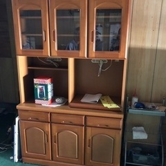 家具屋倒産　展示品　食器棚　幅120 
