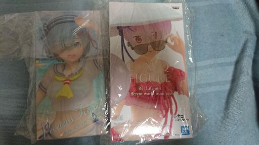 Re:ゼロから始める異世界生活　フィギュア2点セット（新品未開封品）