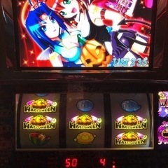 【送料込】マジカルハロウィン2 パチスロ 実機 直接引取可 KPE マジカルハロウィン2 マジカルバニーパネル 中古パチスロ