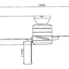 シーリングファン シルバー NEC F-301の画像