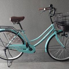 オシャレ🎵ブルーママチャリ🚲引取800円引き❗