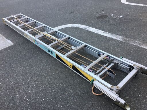 ナカオ 3連折りたたみはしご 全長約8m14cm 軽太 中古品 8.14m