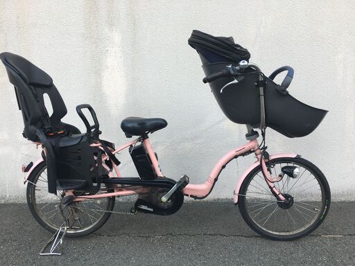 地域限定送料無料　パナソニック　ギュットミニ　三人乗り　8,9AH　20インチ　ピンク　キッスミニ　ビッケポーラー　神戸市　電動自転車