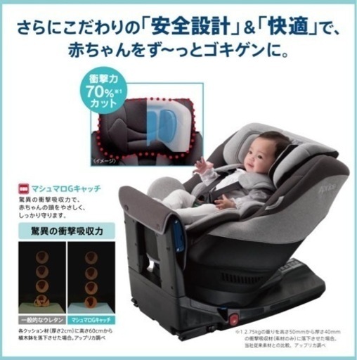 【限定値下】チャイルドシート　クルリラISOFIX アップリカ