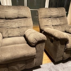 【リクライニングソファ　2台まとめて】の画像