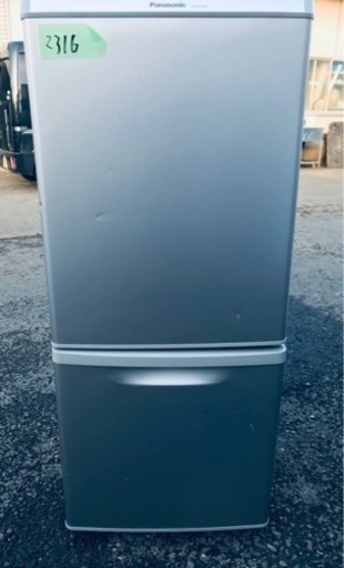 2316番 Panasonic✨ノンフロン冷凍冷蔵庫✨NR-B145W-S‼️