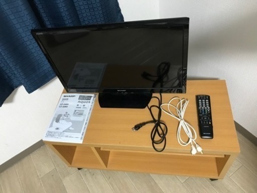 SHARP 24型液晶テレビ　lc-24k9とテレビ台