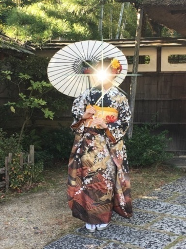 振袖　正絹　アンティーク