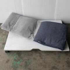 取引中☆座椅子　グレー×紺　☆の画像