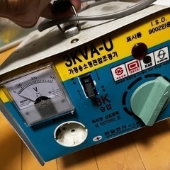 昇圧トランス100V ー＞200V 3KVA