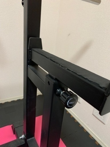 ベンチプレス 角度調節ベンチ シャフト付(懸垂機付)