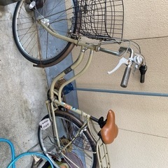 26インチ切替付き自転車茶色　お取引中