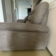 ニトリ　 3人用布張りソファ(NポケットA12 S-HI DR-GY)の画像