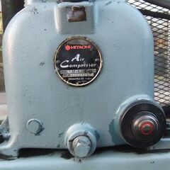 【動作確認済】エアコンプレッサー 2馬力 1.5-9.5V5 50Hz 70L 1.5kw 江戸川区の画像