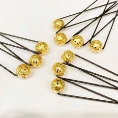 ゴールドすかし　ヘアピン