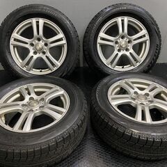 【BS BLIZZAK VRX 215/60R16】スタッドレス【Weds JOKER 16インチ 6.5J5HPCD114.3+47】2019年製 エスティマ等　(TE716) クレジットカード QRコード決済可能
