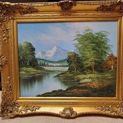 絵画　油絵　額縁　アンティーク　骨董　カッシーナ