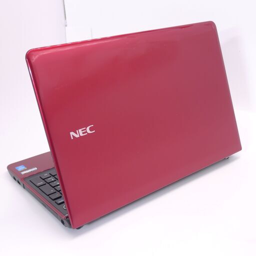 新品高速SSD Wi-Fi有 赤 ノートパソコン 中古良品 NEC PC-LS350RSR 第4世代 i3 8GB BD-R 無線 B