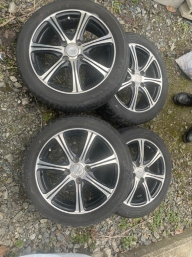 三菱アイ用夏タイヤ付きアルミホイル。