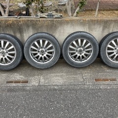 【値下げ】【予定者様決まりました】155/65/13古スタッドレ...