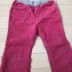 ズボン　ボトムス　パンツ　キッズ　ピンク　サイズ100の画像