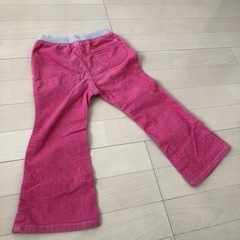 ズボン　ボトムス　パンツ　キッズ　ピンク　サイズ100の画像