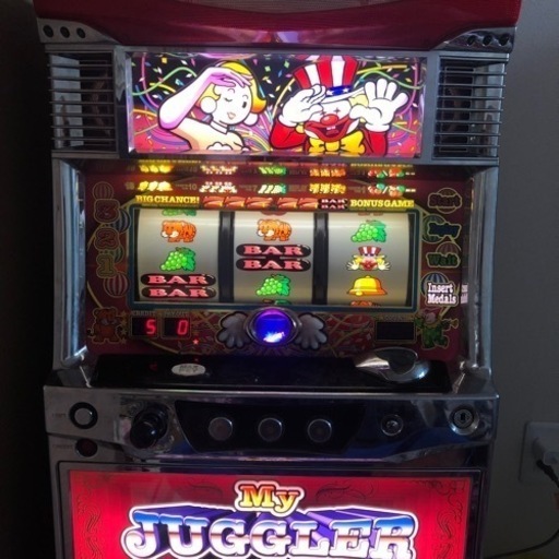 マイジャグラー2パチスロ実機（メダル不要機ではないです）5000円値下げしました。