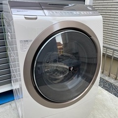 シャープドラム式洗濯乾燥機9.0kg 音声ガイド付　ES-Z200-NL