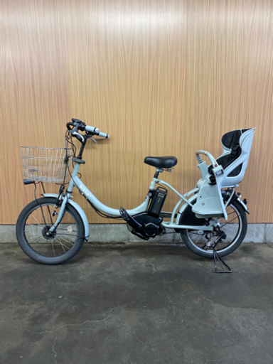 子供乗せ‼️ 電動自転車 BRIDGESTONE ビッケ 20インチ 二人乗り 白 バッテリー容量100%❗️