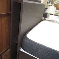 R053 NITORI シングルベッド、N-Sleep Hard マットレス、幅97cm コンセント・引出し付の画像