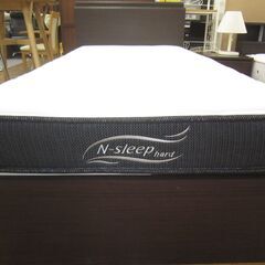 R053 NITORI シングルベッド、N-Sleep Hard マットレス、幅97cm コンセント・引出し付の画像