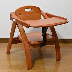【交渉中】折りたたみ木製ベビーチェア