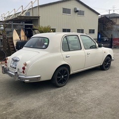 宮城県仙台市！光岡 ビュート クラシックスタイル アイボリー 車検付き レトロ 旧車 日産 マーチの画像