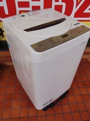 2018年製　SHARP　全自動電気洗濯機　ES-GE5B■ 5.5kg