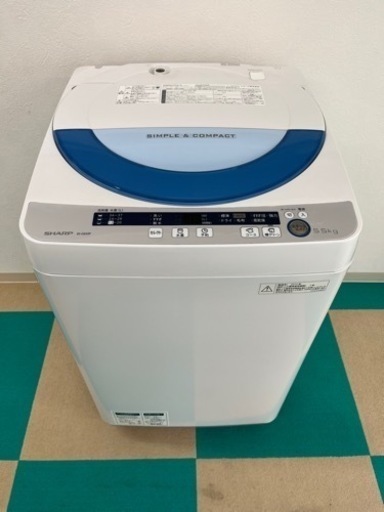 受付終了⭐️ 全自動洗濯機 SHARP ES-GE55P-A 15年製 5.5㎏