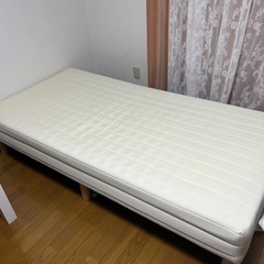 決まりました　シングル 脚付きボンネルコイルマットレス　無料
