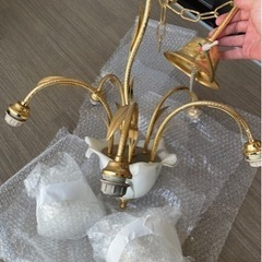 イタリア製 アンティーク調 シャンデリア照明 イルミネーションライト の画像