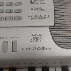 電子ピアノ　CASIO Music Site LK-203 tuの画像