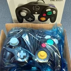 【任天堂純正品】ニンテンドー ゲームキューブ コントローラ スマブラブラックの画像