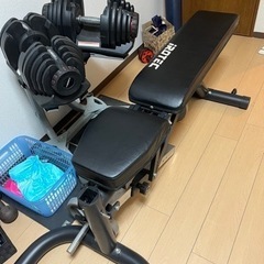 ベンチプレス台ダンベルセット