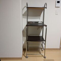 キッチンラック　ウォルナット